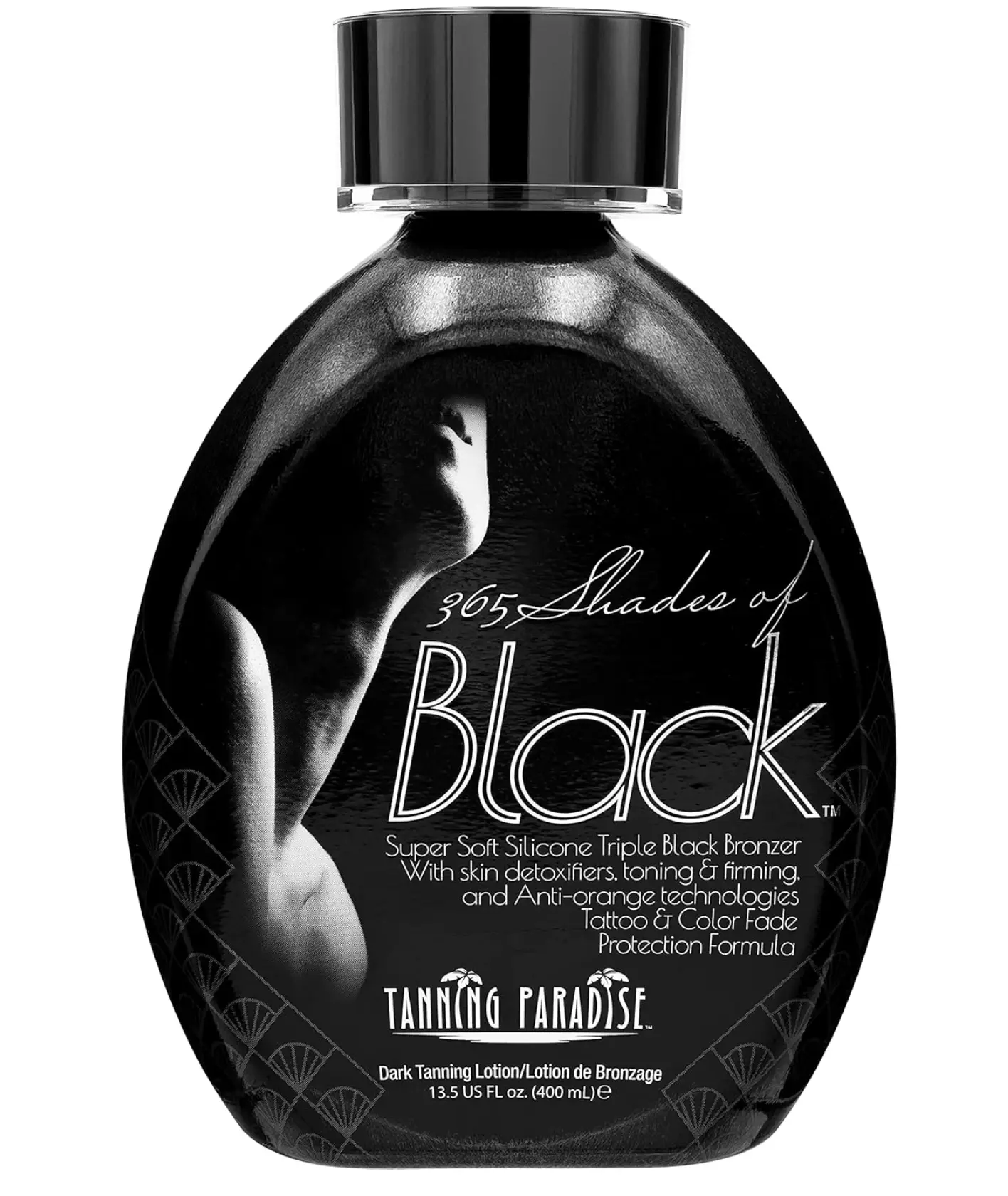 Tanning Paradise 365 Shades of Black, Triple Black Bronzing | Skin Detoxifiers, Toning & Firming Tanning Lotion 13.5oz
