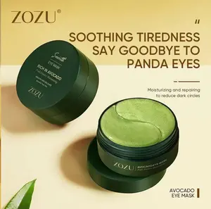 ZOZU Avocado & Gold Eve Mask - Natural Moisturizing Eye Mask for Day & Night Use - Reduces Puffiness, Soothes Dry Skin, Firming & Moisturize - Daily Eye Care Product