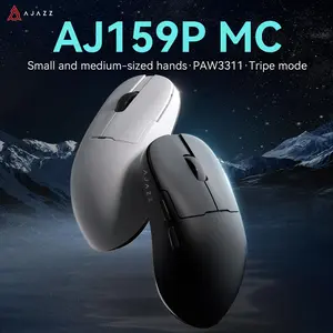 AJAZZ AJ159P MC Tri-Mode Connected Mouse, PAW3311 Sensor, 1000hz Return Rate, 400mAh Battery Lasting Life