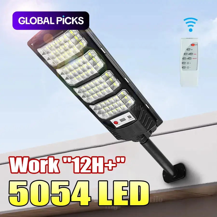 Dusk-to-Dawn Always On Outdoor Solar Street Lights, Solar Outdoor Floodlight, High-Brightness IP65 Waterproof LED Flood Spotlights, Motion Sensor & Remote Control Solar Pathway Lights, Suitable for Parking Lots, Courtyards, Gardens #GLOBAL PICKS