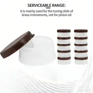 Universal Instrument Care Oil, 10 Pack Portable Abs Box, Saxophone Trumpet Clarinet Trombone Key Pull Rod Oil, Beginners & Professionals