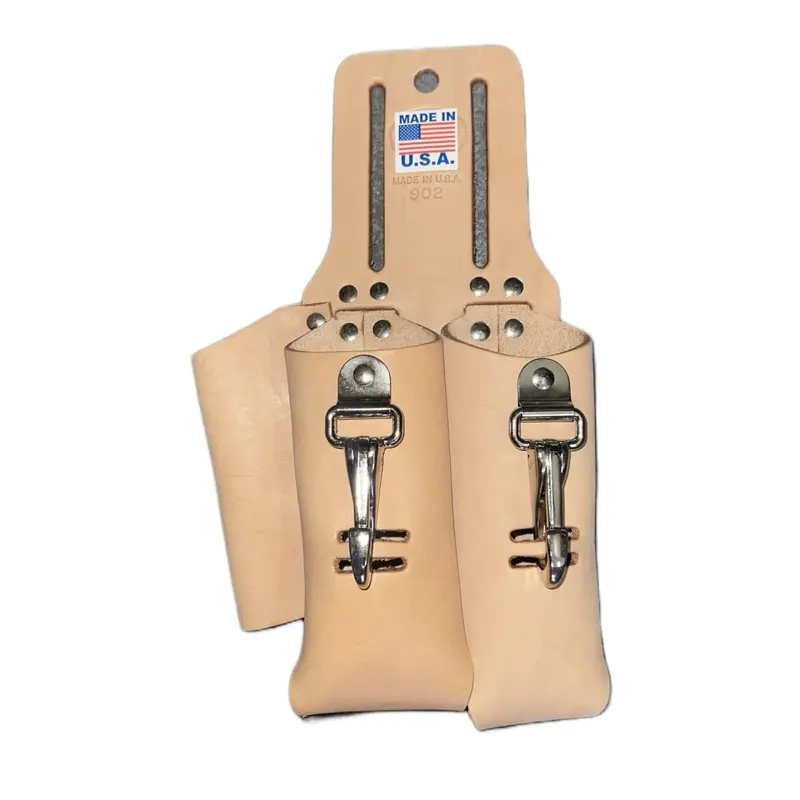 Handcrafted in the USA Leather Pliers Organizer with Clips - American Craftsmanship Leather Tool Accessory for Hand Tools