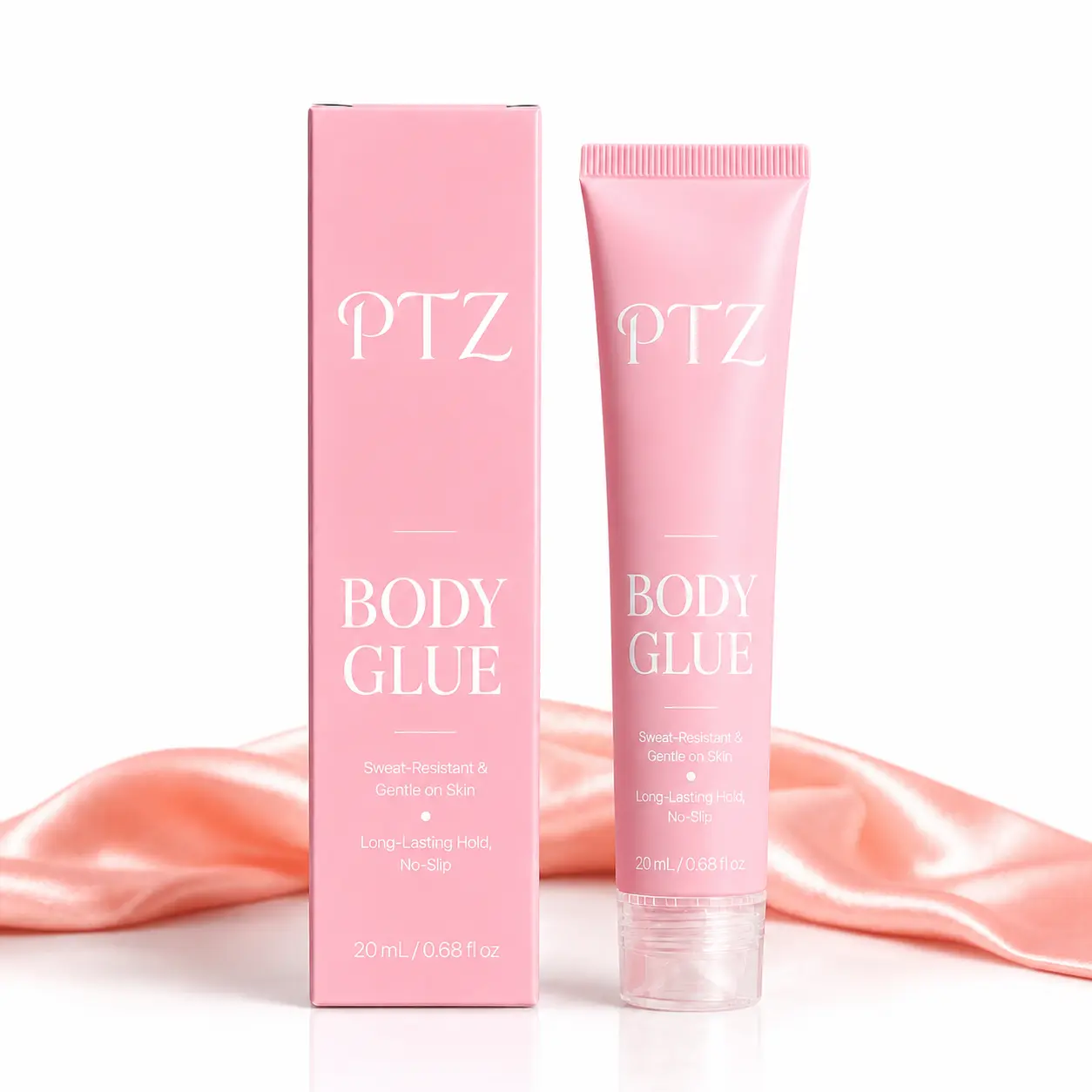 Body Adhesive Glue for Clothes 20ml, Sweat Proof, Water Wash Off Skin Adhesive, Fabric-Safe Liquid Fashion Glue Tape for Dancers, Women Bras, Wigs, Stockings