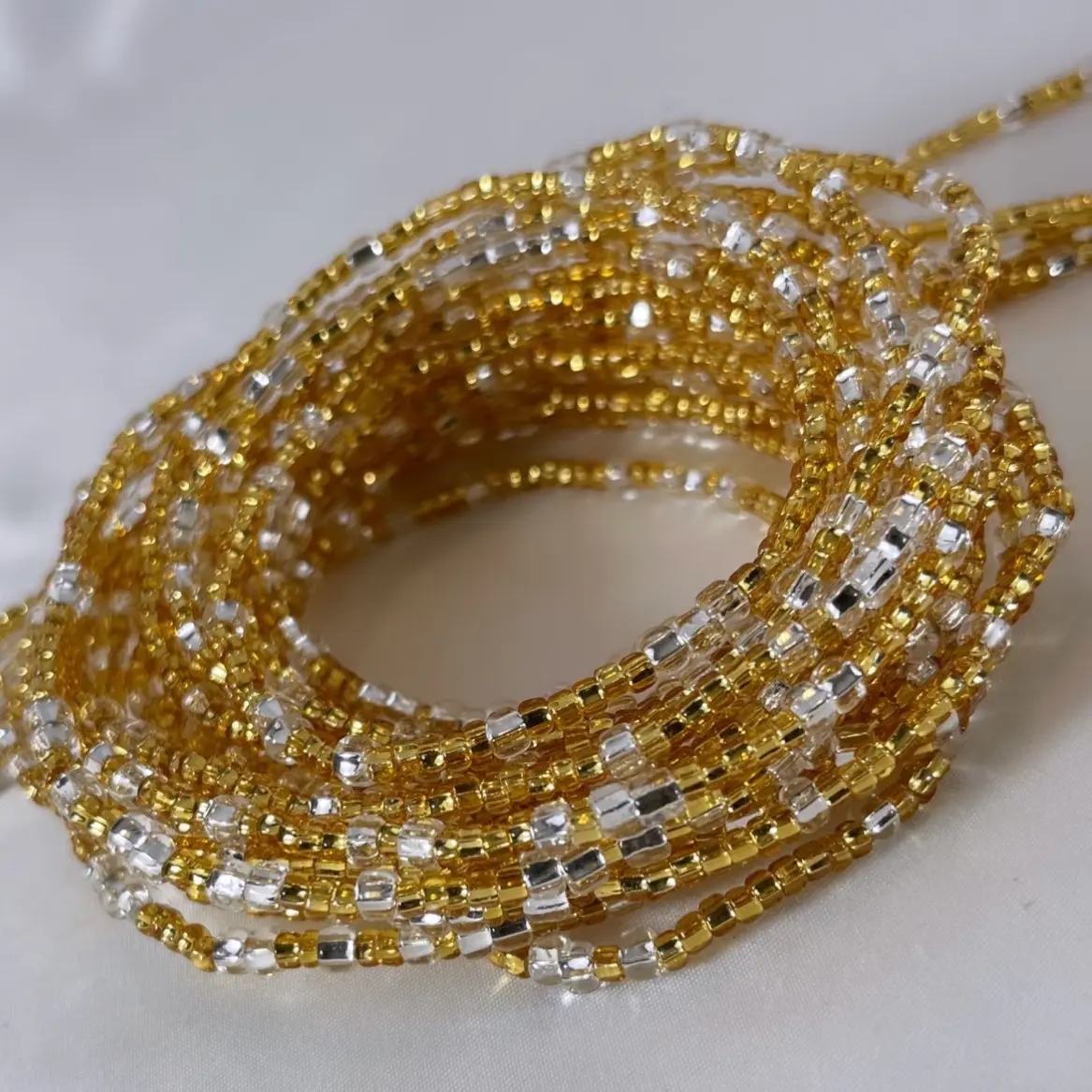 Your majesty Handcrafted Waist Bead - Tie On Strand Your majesty Handcrafted Waist Bead - Tie On Strand