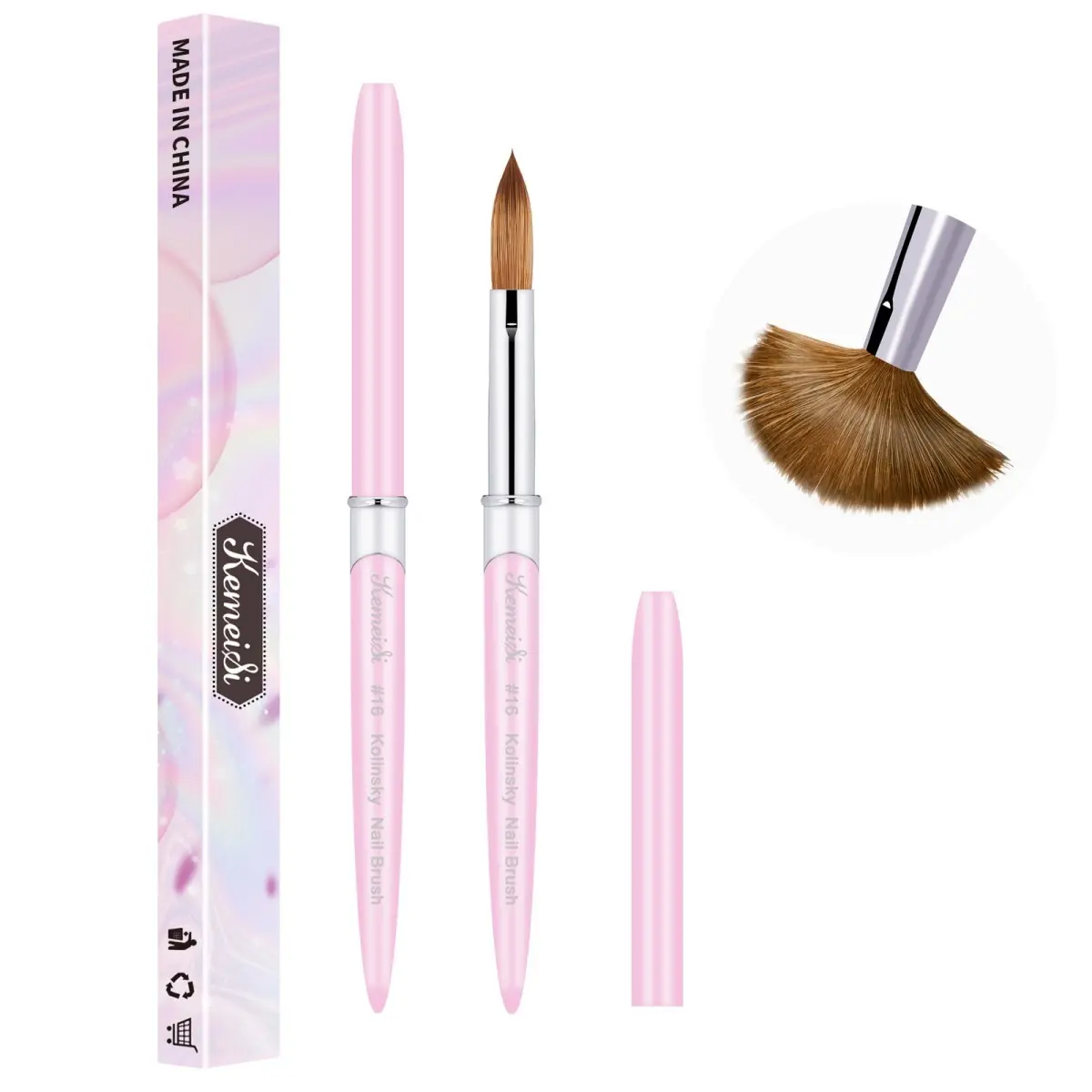 UV LED Acrylic Nail Art Brush, Professional Manicure Brush, Nail Art Tool for Women & Girls, Kolinsky Bristles, DIY Nail Art, Diy Manicures, Home Nail Art, Nail Tools, Nail Supplies, Nail Art Equipment