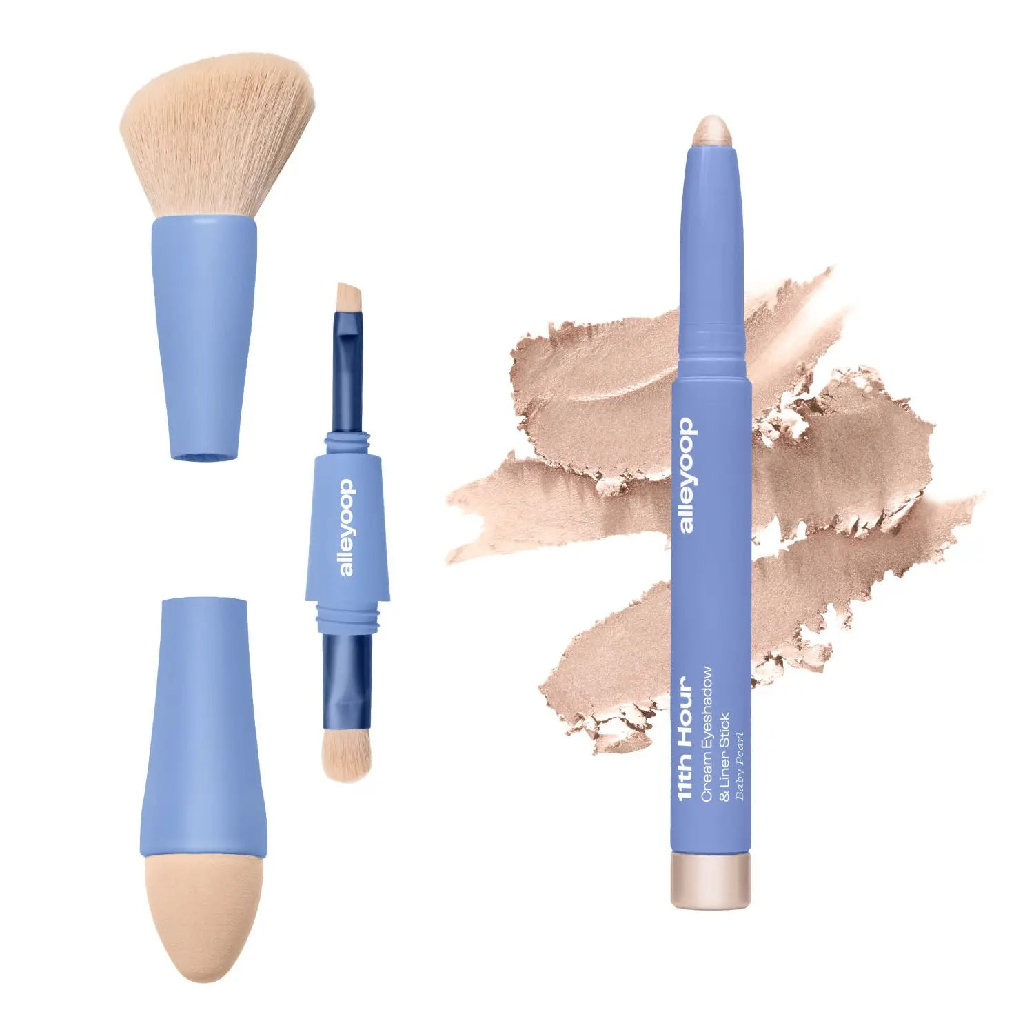 Best-selling Duo: Multi-Tasker 4-in-1 Brush & 11th Hour Cream Eyeshadow Stick