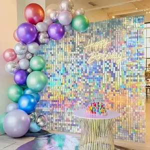 24 Glitter Wall Background Panels, Glitter Square Glitter Tiles, Plastic Mosaic, Suitable For Party And Wedding Decoration, Stage Background, Holiday Team Decoration, And Holiday Gifts, Suitable For People Aged 14 And Above