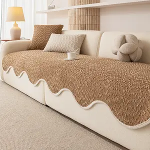 Plush Sofa Cushion Cover, Universal Pet-Friendly Design, Non-Slip Protector, Soft Sofa Protector, Fits Single to Multi-Person Sofas, Sofa Couch Protector, Dustproof Couch Protector