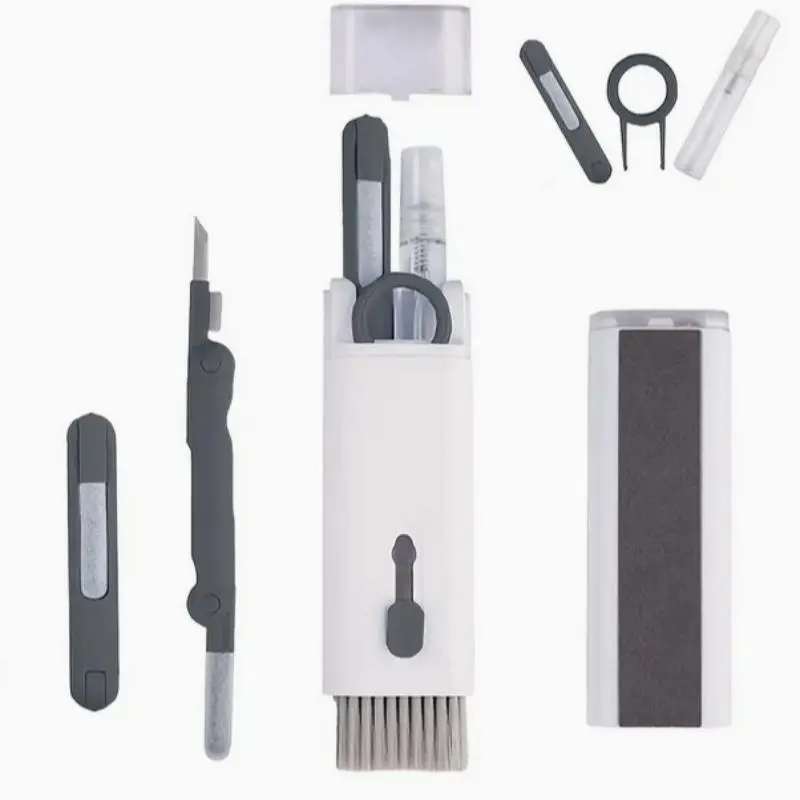 7-in-1 Electronic Cleaning Kit for Keyboard & Earphone & Screen, Multifunctional Cleaning Brush, Household Cleaning Tools for Earphone Phone Keycaps, Camera Cleaner, Laptop Cleaner, Electronic Gift Set
