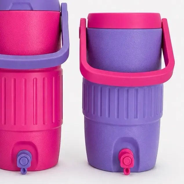 12 oz Can Holder Koozie, Insulated Beverage Cooler for Cold Drinks purple with pink touches
