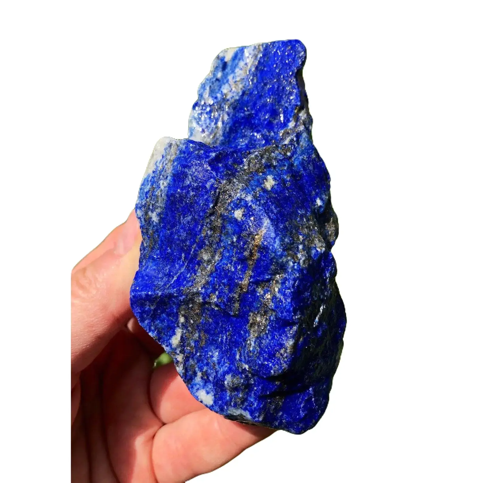 Raw Lapis Lazuli Stone - A Quality Lapis Lazuli - Rough Lapis Lazuli - Natural Blue Lapis Lazuli w/ Pyrite - High Grade Lapis Lazuli Metaphysical Healing