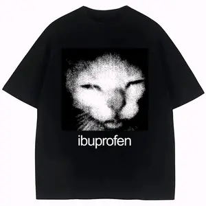 Vintage Cat Funny Meme T-Shirt Graphic Tee Pure Cotton Casual Streetstyle Trendy Tops for Women for Men Perfect Gift