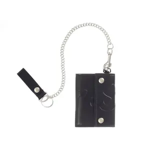 Supreme Leather Chain Wallet (FW25) Black by StockX