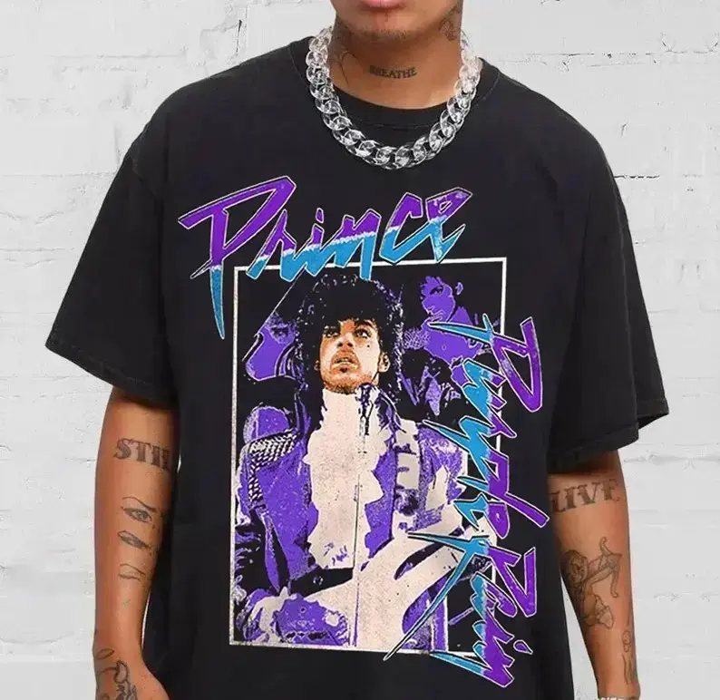 Prince Rogers Nelson Tribute Shirt, Prince Celebration 2026 Retro Graphic Tee for Fans