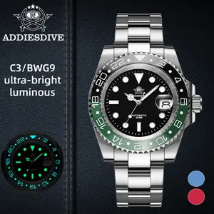 ADDIESDIVE Automatic Luxury Watch for Men - Two Tone Ceramic Bezel Sapphire Crystal Luminous 200m Waterproof 316L Stainless Steel Watches