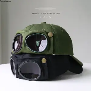 Pilot hat tide ins Korean version personalized glasses cap men's sunglasses sunshade spring and summer versatile tide baseball cap