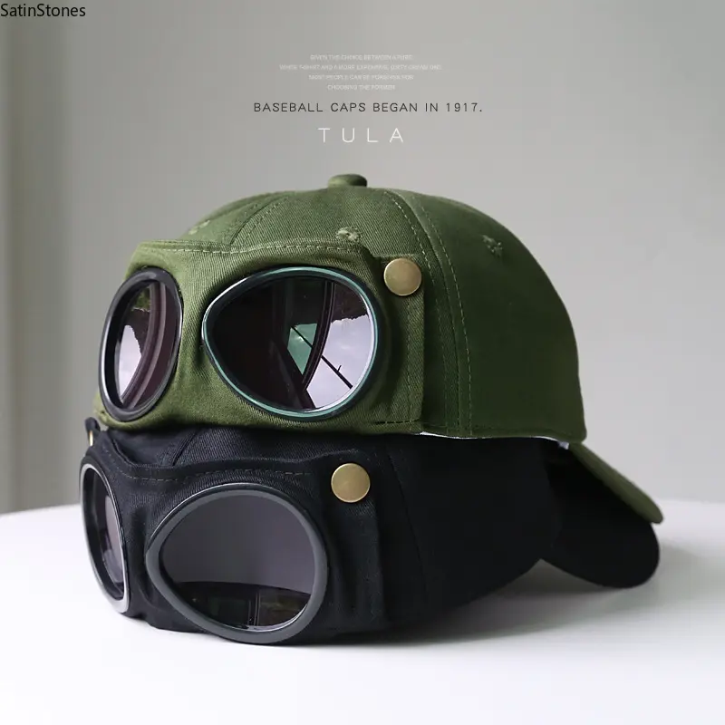 Men's Korean-Style Pilot Baseball Cap - Personalized Glasses-Ready, Curved Visor, Casual Style, Sunshade for Spring & Summer, Fitted Hat, Mens Gifts, Accessories Adults