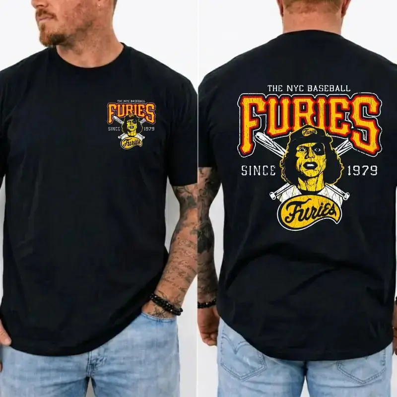The Warriors Baseball Furies T-Shirt, Vintage 1979 NYC Baseball Graphic Shirt, Cult Movie Fan Gift, MADE IN USAThe Warriors Baseball Furies T-Shirt, Vintage 1979 NYC Baseball Graphic Shirt, Cult Movie Fan Gift, MADE IN USA