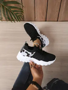 [Summer Sneakers] Comfortable Large size Women's white shoes | summer mesh lace sneakers, low-top running shoes, Running Athletic Shoes | travel and vacation leisure