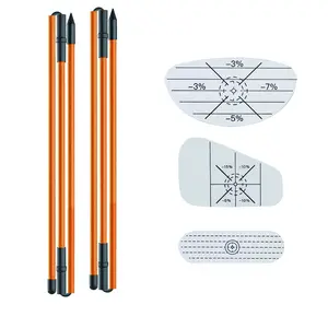 Golf Alignment Sticks-2pcs with 10pcs-Golf Impact Tape, Training Aid Swing Trainer for Iron, Wood & Fairway Putting Clubs Aiming