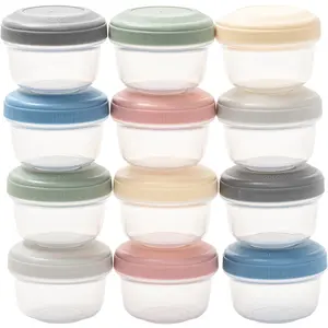 WeeSprout Leakproof Baby Food Storage, Small Plastic Containers with Lids, 12 Container Set