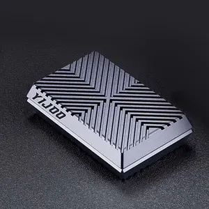 Interesting magnetic push card (set of 1), unlimited push card fingertip gyro. Metal material anxiety rotator Stress Relief Fidget decompression toy, infinite direction anxiety slider, cool and clever alloy mechanical push card decompression artifact