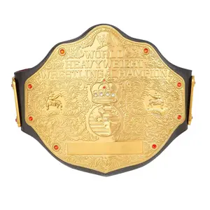 BIG Gold  World Heavyweight Championship Retro Replica Title Belt 2mm