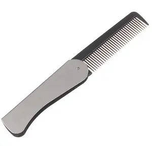 Portable haircut comb, folding massage comb, folding beard comb, pocket size haircut tool comb, Grooming comb, suitable for daily travel and outing.