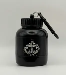 Pre Workout Keychain 2.0 with Protein Powder & Supplement Funnel Durable Design for Gym and Runners