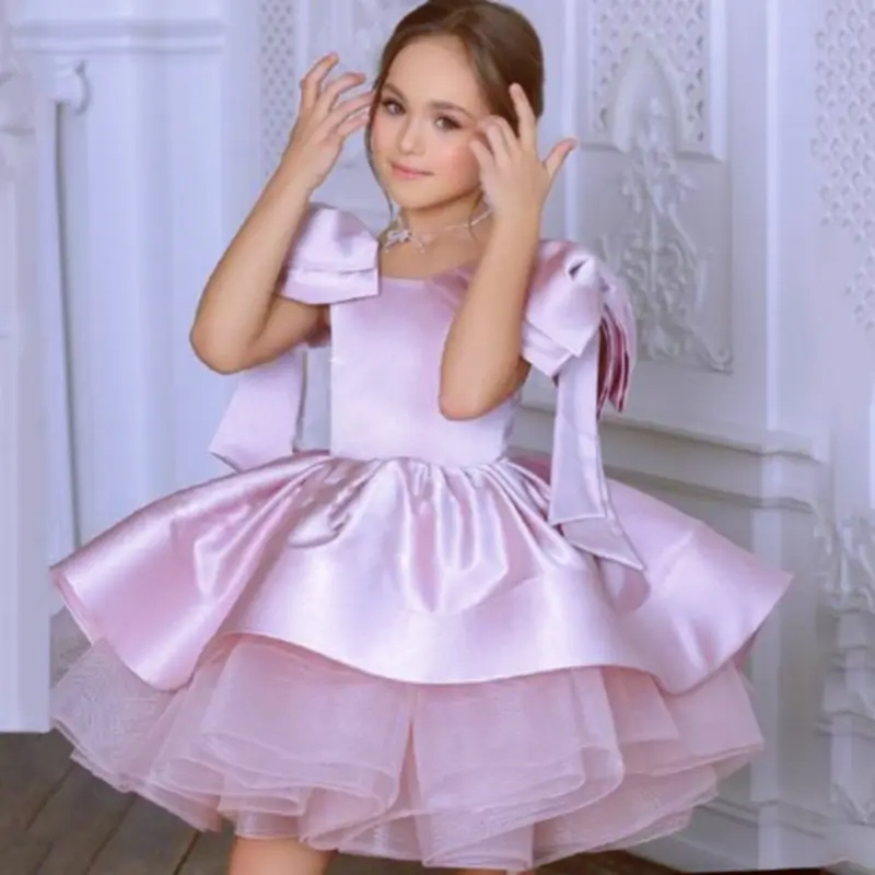 2026 Girls wedding party ballet dress evening dress children dress girl flower birthday prom dress party dress