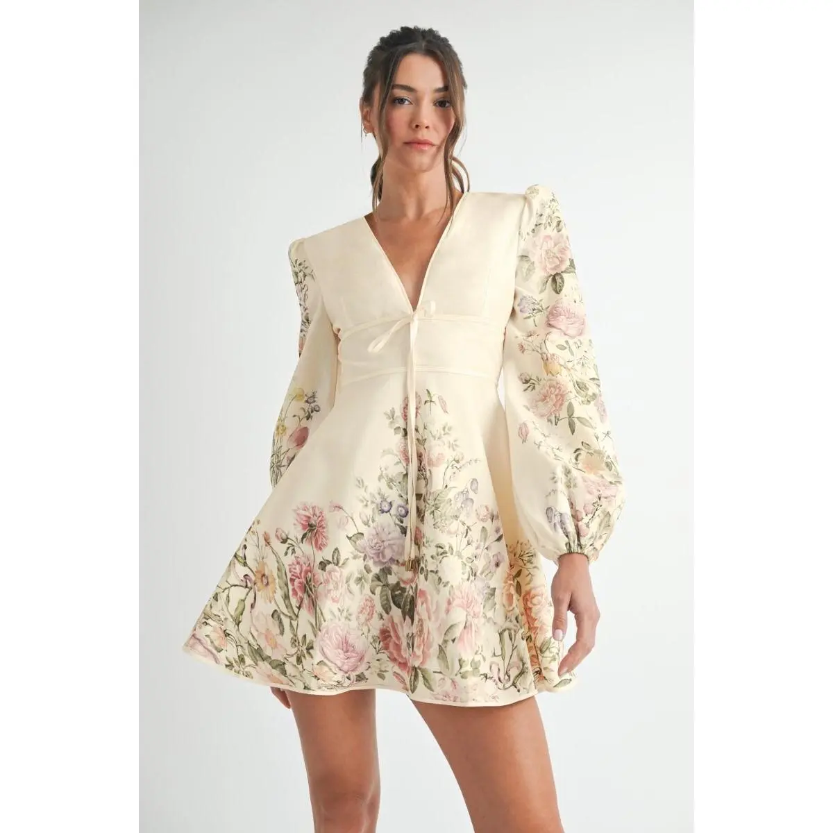 mini statement dress Theresa Off-The-Shoulder Puff Sleeve Mini Dress • Shop American Threads Women's Trendy Online Boutique White / S