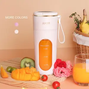 Portable blender juice cup, Smoothies Blenders, Type-C rechargeable, Usb Rechargeable Juicer, 14 blade powerful, comes with a soft rubber straw, suitable for milkshakes and smoothies, Perfect Gifts For Men or Women