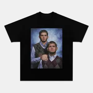 FUNNY ISLAM & KHABIB STEP BROTHERS TEE - T-Shirt - Ufc Shirts - Ufc Fans - Boxing Shirts - Gift For Fans - Unisex Boxing Shirt Top Menswear