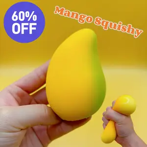 Mango-Shaped Stress Ball – Temperature-Sensitive Color-Changing Sensory Toy, Soft & Portable Stress Relief for Adults, Party Fun