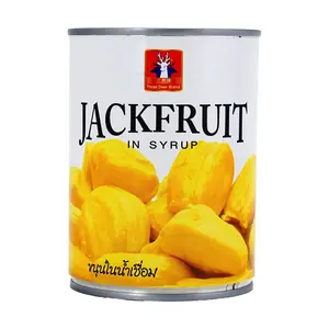 Three Deer Brand Canned Jackfruit in Syrup 565g - Sweet Thai Fruit for Desserts, Cakes, Bubble Tea, Fruit Salads