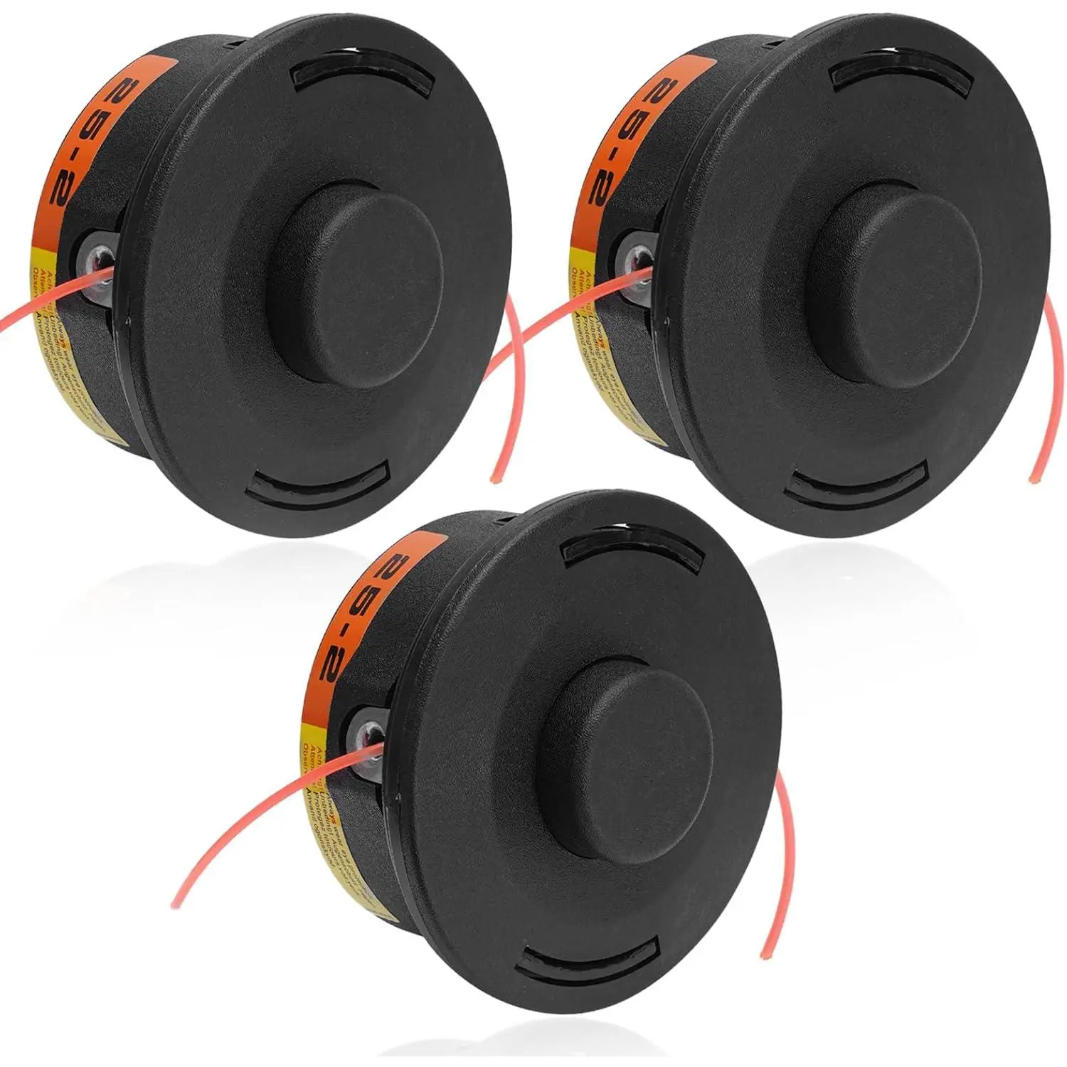 3-Pack 25-2 Trimmer Head 4002 710 2108 for Weed Eater String Trimmer Compatible with Stihl FS55 FS56 FS70 FS80 FS85 FS90 FS91R FS94R FS100RX FS110 FS111RX FS120 FS130 FS131 FS240 Replace#4002 710 2191, Safety, 0.080-Inch, 10 Mm X 1.0 Mm, Fr106, Fr85t