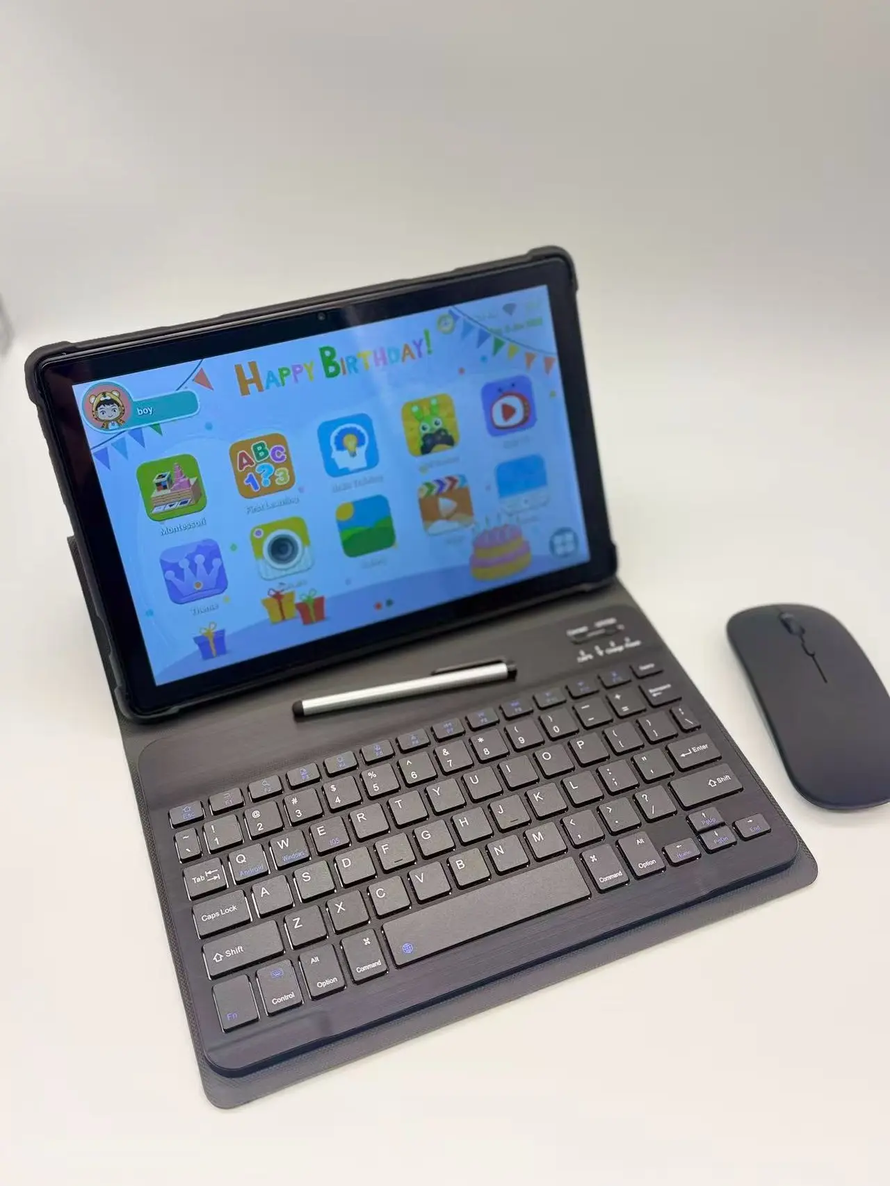 2026-10.1-inch tablet, for student's learning,Android system, supports wireless network, smooth internet access, suitable for home use,Learning and entertainment, no adapter,keyboard mouse case,cameras dual, Tablet with Keyboard