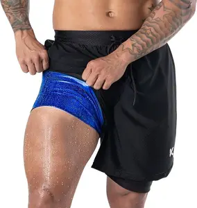 Kewlioo Men's Athletic Heat Trapping Sauna Shorts for Gym, Exercise