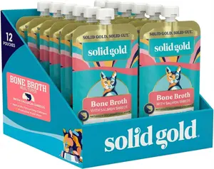 Solid Gold Bone Broth Salmon Meal Topper for Cats