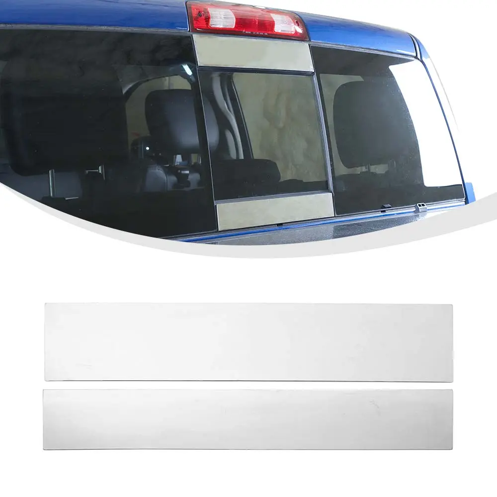 Chrome Adhesive Vinyl Rear Sliding Window Trim Strips - Automotive Decoration, Window Decals for Vehicles, Decals Car Stickers, Vinyl Sticker, Exterior Accessories for 2011+ Trucks and Cars