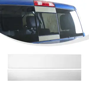 Rear Sliding Window Trim Strips Decal For Dodge Ram 1500 2011+ Accessories Chrome sticker car exterior adhesive vinyl decal sticker