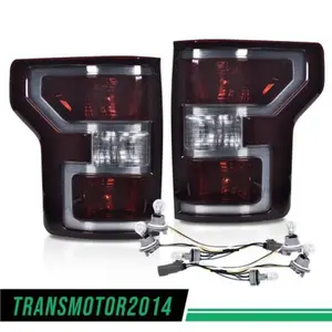 Fit For 2018-2020 Ford F-150 Pickup Rear Tail Lights Brake Lamps Assembly Smoked