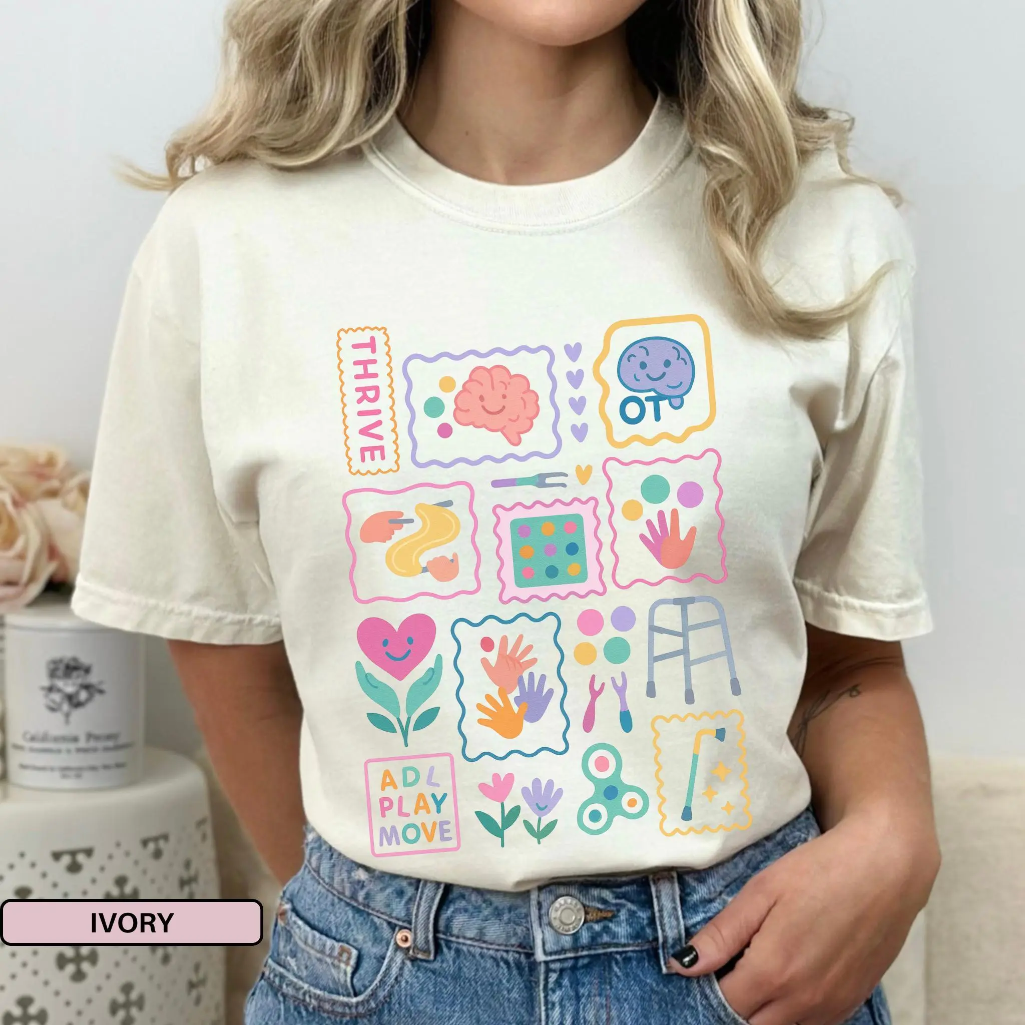Occupational Therapy Shirt For OT Tshirt Occupational Therapy Shirts Pediatrics OTA Shirts Fabric Top