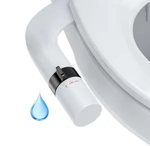 Garvee Non-Electric Bidet Attachment for Toilet Seat ，Dual Nozzle，Self-Cleaning，Adjustable Water Pressure，Rear & Feminine Wash，Ultra-Slim Easy Installation