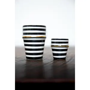 Beldi Stripe Ceramic Cup - Available in 4 oz & 10 oz