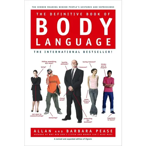 Used Hard Cover Book - The Definitive Book of Body Language: Hidden Meanings Behind People's Gestures & Expressions by Barbara Pease (English, Bantam, 2006 Edition) - Experts, Medical Technologies, Research, Lie Gesture Cues for Psychology Learners