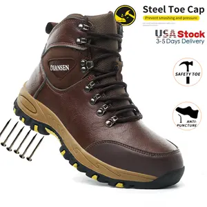 Work Boots Indestructible Safety Shoes Men Steel Toe Shoes Puncture-Proof Sneakers Male Waterproof boots Footwear Shoes Women Non Slip Work Shoes