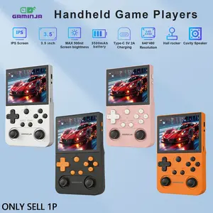 GAMINJA The New 4-Color Open-Source Handheld Gaming Console: IPS Display, 3500mAh Battery, Over 16,000+Games — The Perfect Holiday Gift for Retro Gaming Enthusiasts. Handheld Game Consoles