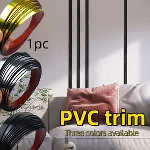 1.5cmx5meters Self-Adhesive Flat Decorative Trim, Self-Adhesive Decorative Strip with a Glossy Surface, Easy to Peel And Stick for Multi-Surface Installation, Suitable for Kitchens, Bathrooms, Ceilings, Baseboards, Living Room