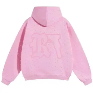 Autumn and winter men's and women's printing dark hot diamond black series youth leisure trend long-sleeved hooded sweater